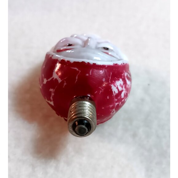 Antique Glass Santa Claus Christmas Light Bulb - UnTested Please Read - Picture 5 of 5